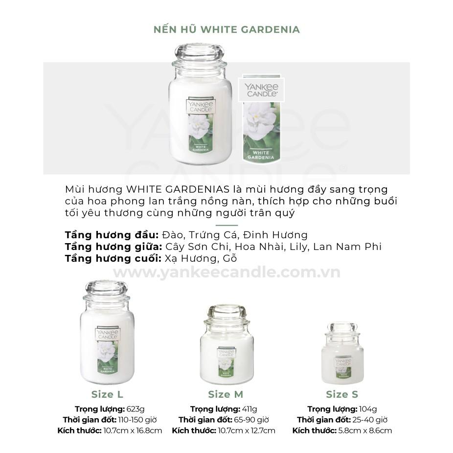 Nến hũ Yankee Candle size S - White Gardenia (104g)