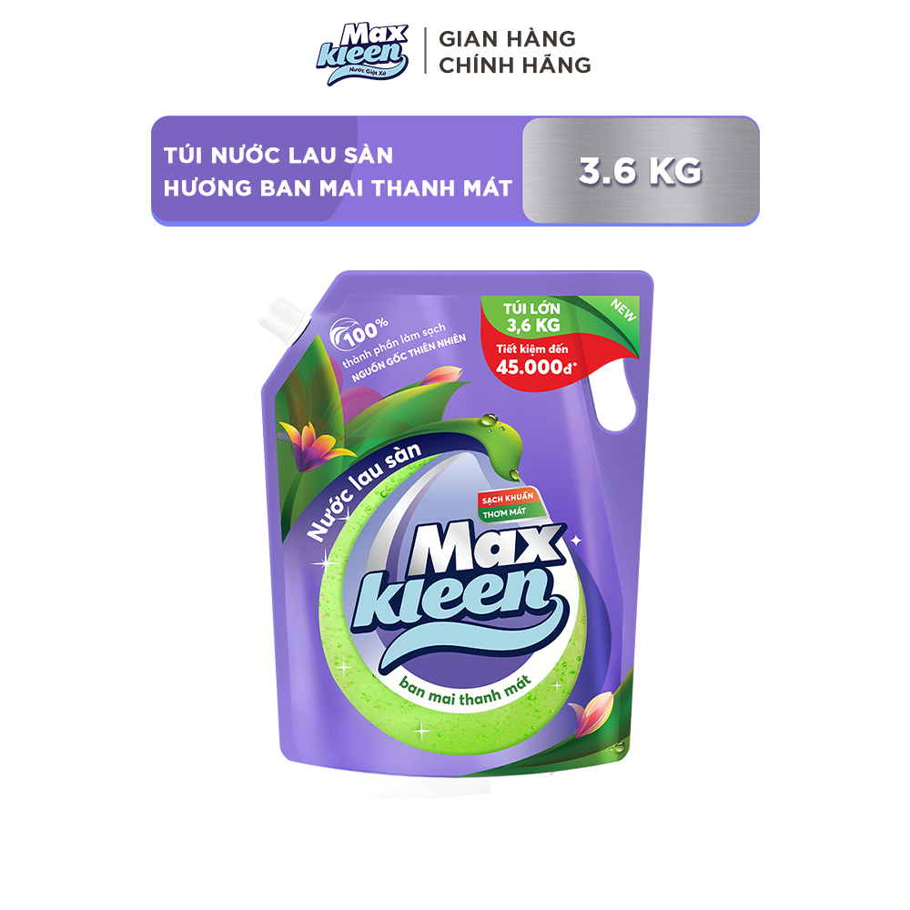 Túi Nước Lau Sàn MaxKleen 3.6kg - Ban Mai Thanh Mát