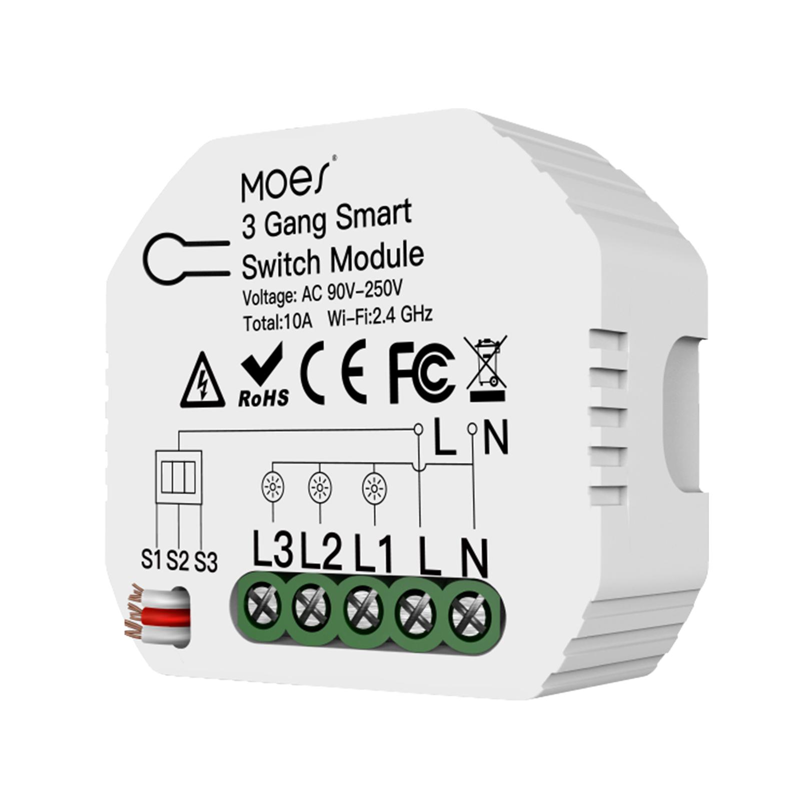 Mô-đun chuyển mạch Wi-Fi Công tắc đèn thông minh Điều khiển bằng giọng nói