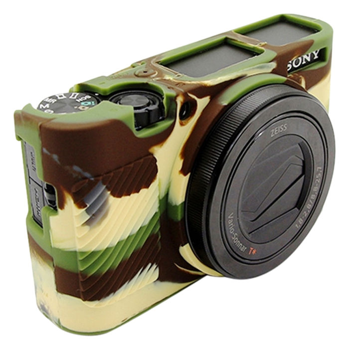 Bao Silicon Puluz Cho Máy Sony Rx100 III / IV / V (Màu Camouflage) - Hàng Nhập Khẩu