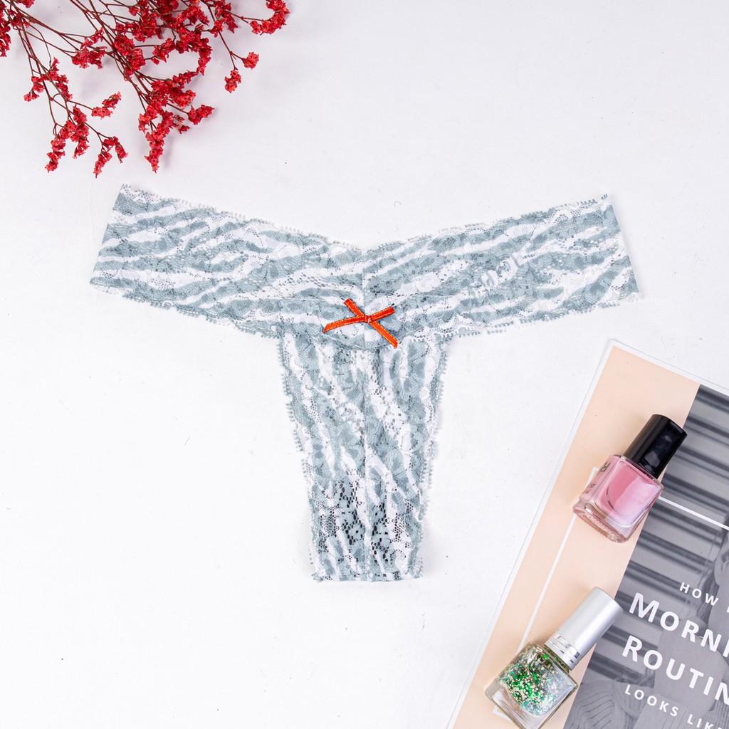 Quần lót ren lọt khe Graffiti Thong style thương hiệu Miss K nhiều màu U026