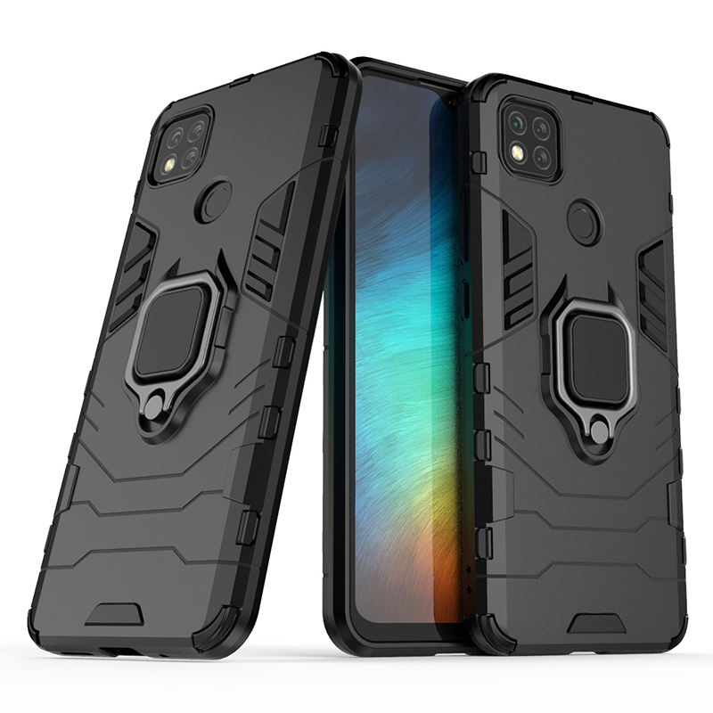 Ốp lưng cho Xiaomi Redmi 9C iRON - MAN IRING Nhựa PC cứng viền dẻo chống sốc