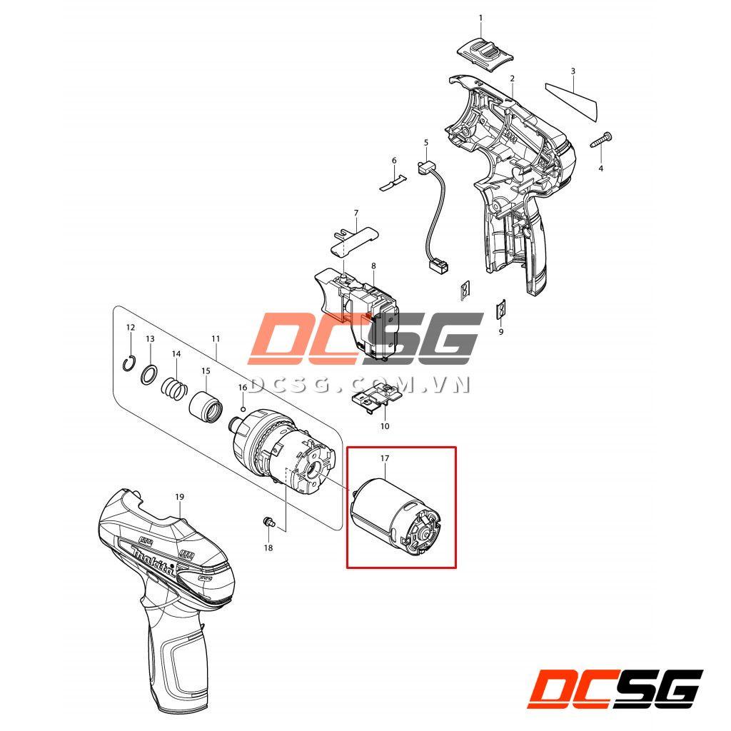 Motor máy vặn vít 10.8V DF030D Makita 629853-4 | DCSG