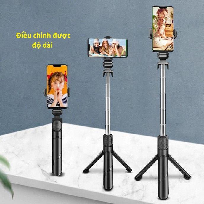 Gậy chụp ảnh kiêm giá đỡ cho Điện Thoại 3 chân, kèm nút bấm Chụp bluetooth K07