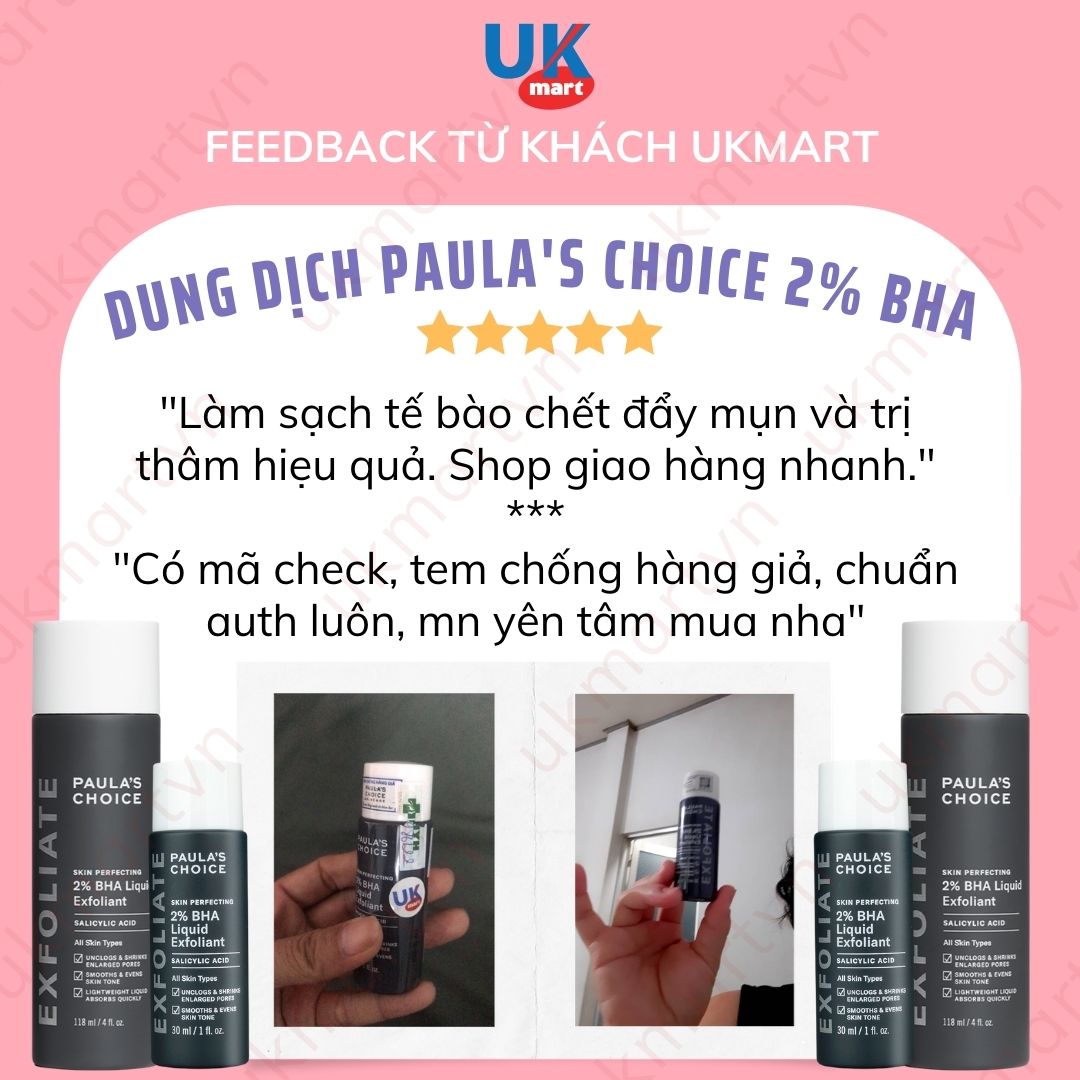 Dung Dịch Tẩy Tế Bào Chết Paula's Choice 2% BHA 30ml