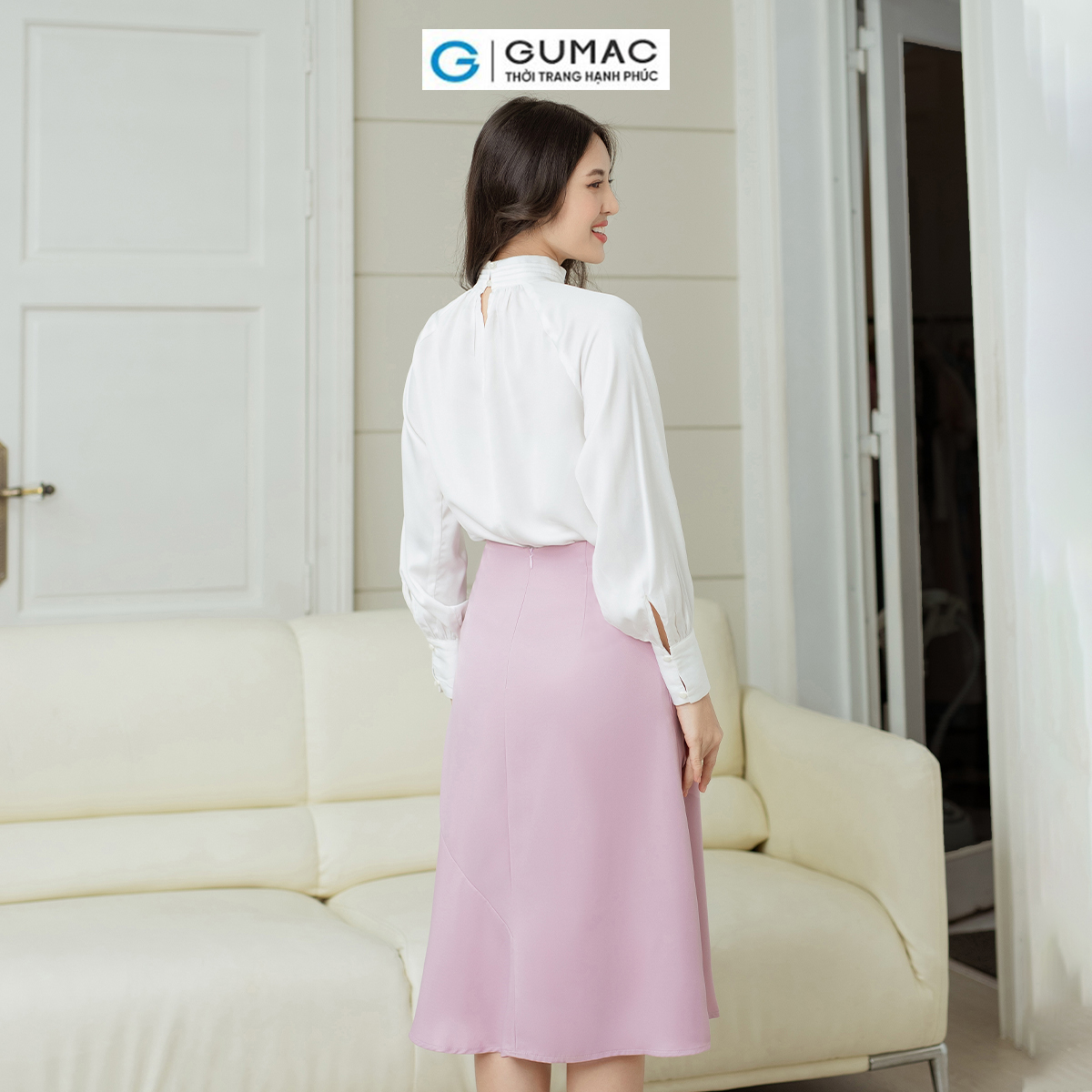 Áo kiểu cổ lọ GUMAC AD08013