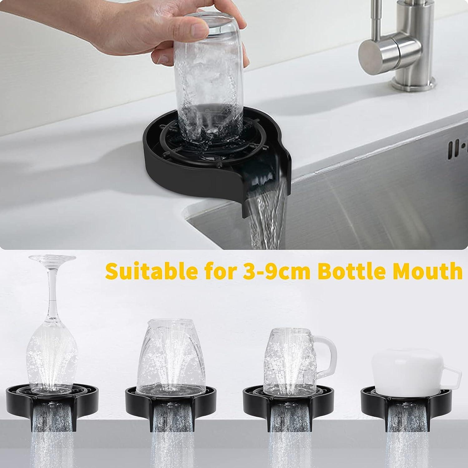 Máy rửa kính bồn rửa nhà bếp, Máy rửa chai vòi Home Bar, Máy rửa cốc tự động với phản lực đa góc cho phụ kiện bồn rửa nhà bếp