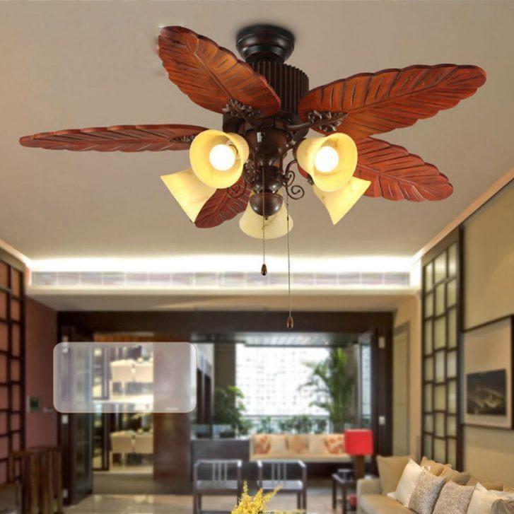 Đèn quạt trang trí nội thất sang trọng MOVI động cơ đồng cao cấp công suất 90W cực mát