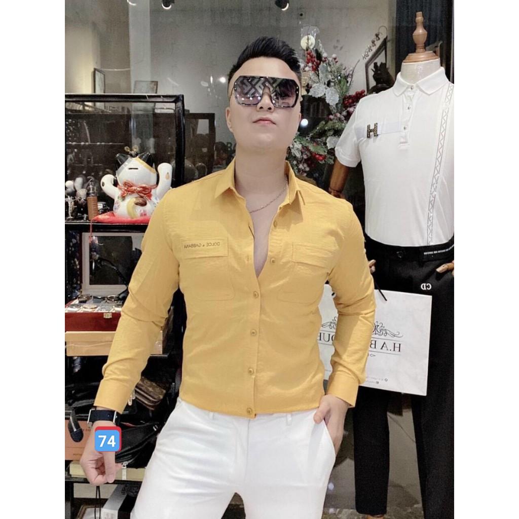 Áo Sơ mi Nam cao cấp Áo sơ mi nam vải đũi cao cấp Phong Cách Thời Thượng GH78