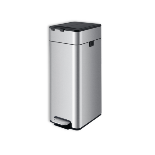 Thùng rác ELPHECO đạp chân mở hai cánh 20L Hàng chính hãng