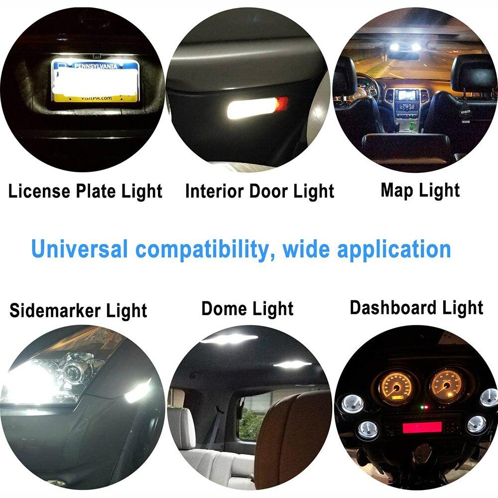 10 Bóng Đèn Led T10 w5w 2825 Cho Xe Hơi