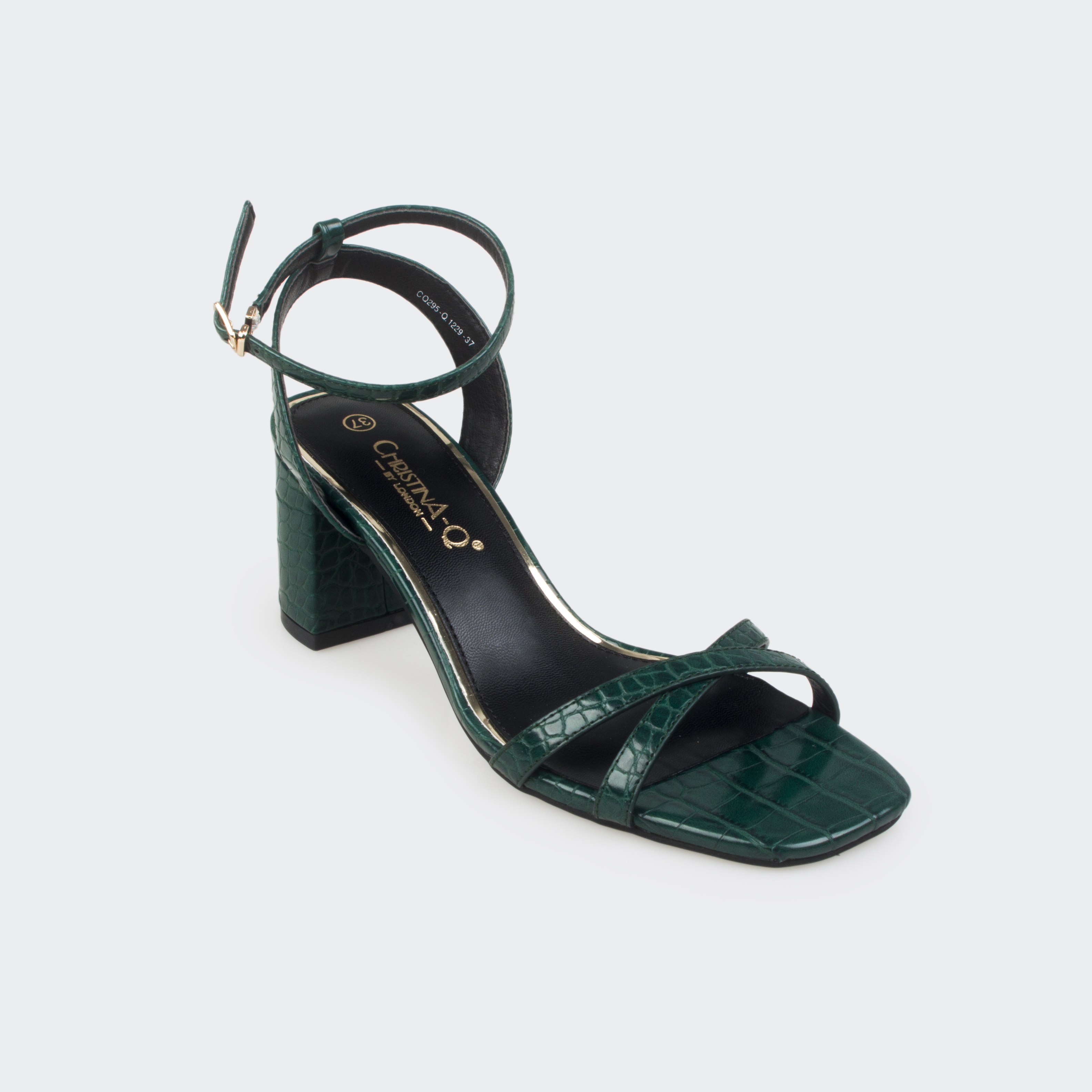 Giày Sandal Cao Gót Nữ Đế vuông CHRISTINA-Q XDN216