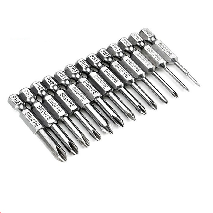 Bộ 13 mũi tua vít 4 cạnh chuôi lục giác dài 50mm cho khoan pin, điện