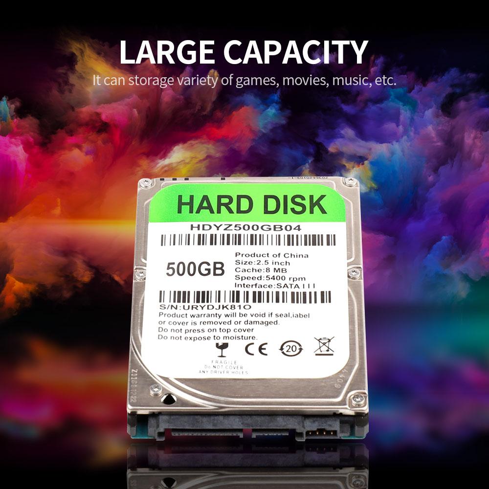 Ổ cứng cơ 2,5 inch Giao diện SATA III cho máy tính xách tay 80GB 8MB Bộ nhớ đệm tốc độ 5400 vòng / phút