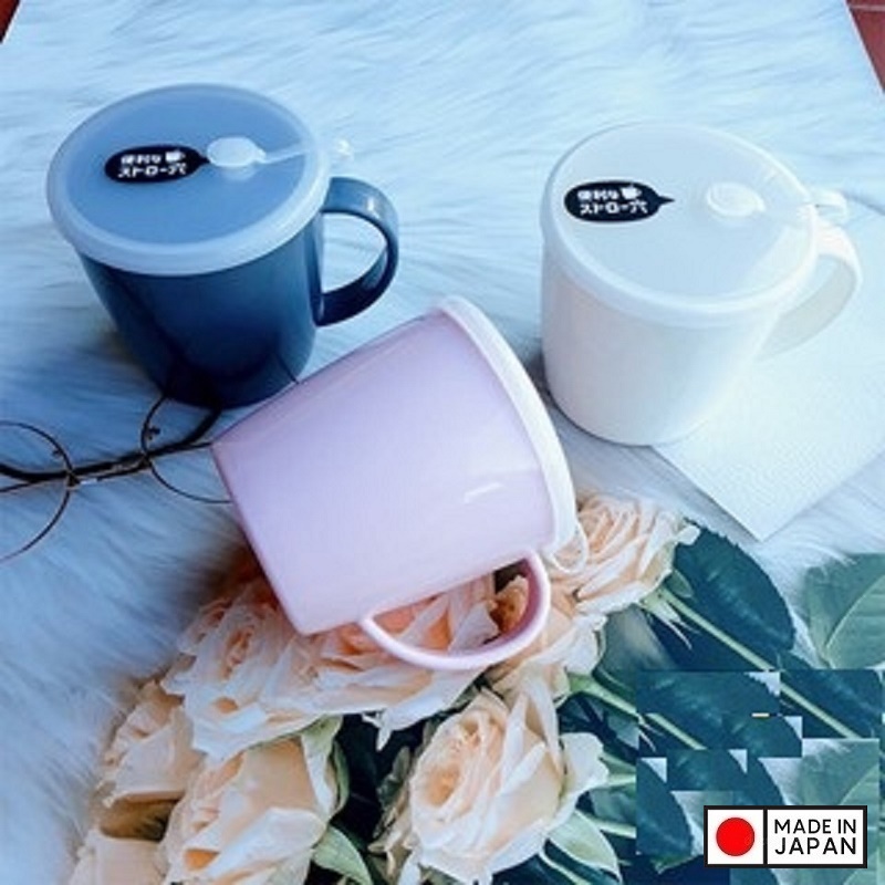 Bộ 2 cốc nhựa có nắp mềm YAMADA 300ml - nội địa Nhật Bản