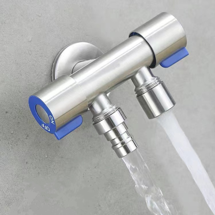 Van Nước 2 Cổng Xả Độc Lập Inox 304