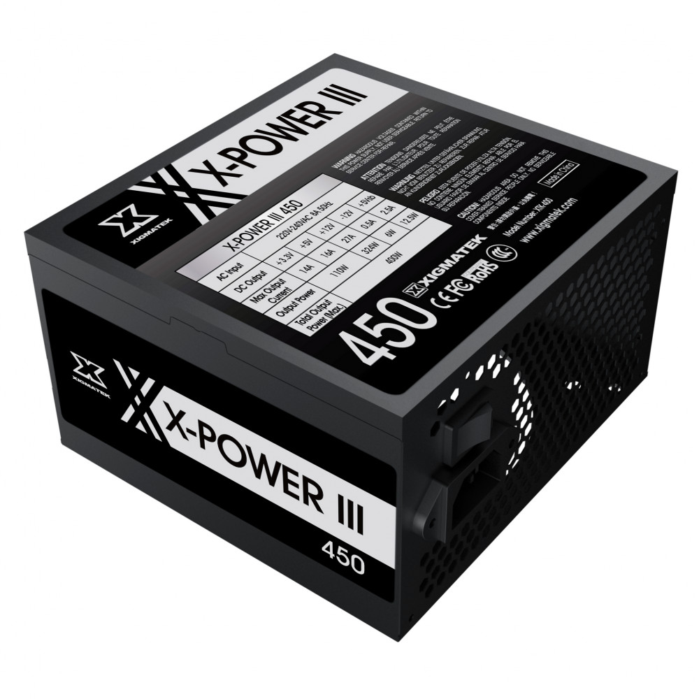 Nguồn Máy Tính Công Xuất Thực XIGMATEK X-POWER III X-450 -Hàng Chính Hãng