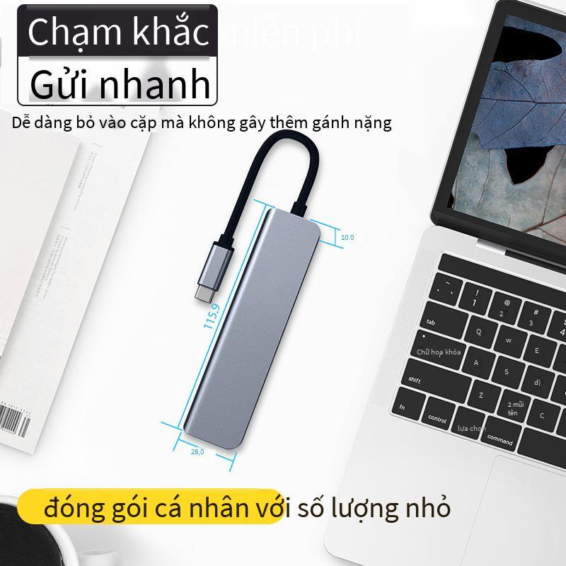 Đế cắm mở rộng bộ chuyển đổi trung tâm loại c tùy chỉnh thuận lợi nhất Đế cắm máy tính xách tay 4K HD USB TYPE C sáu trong một