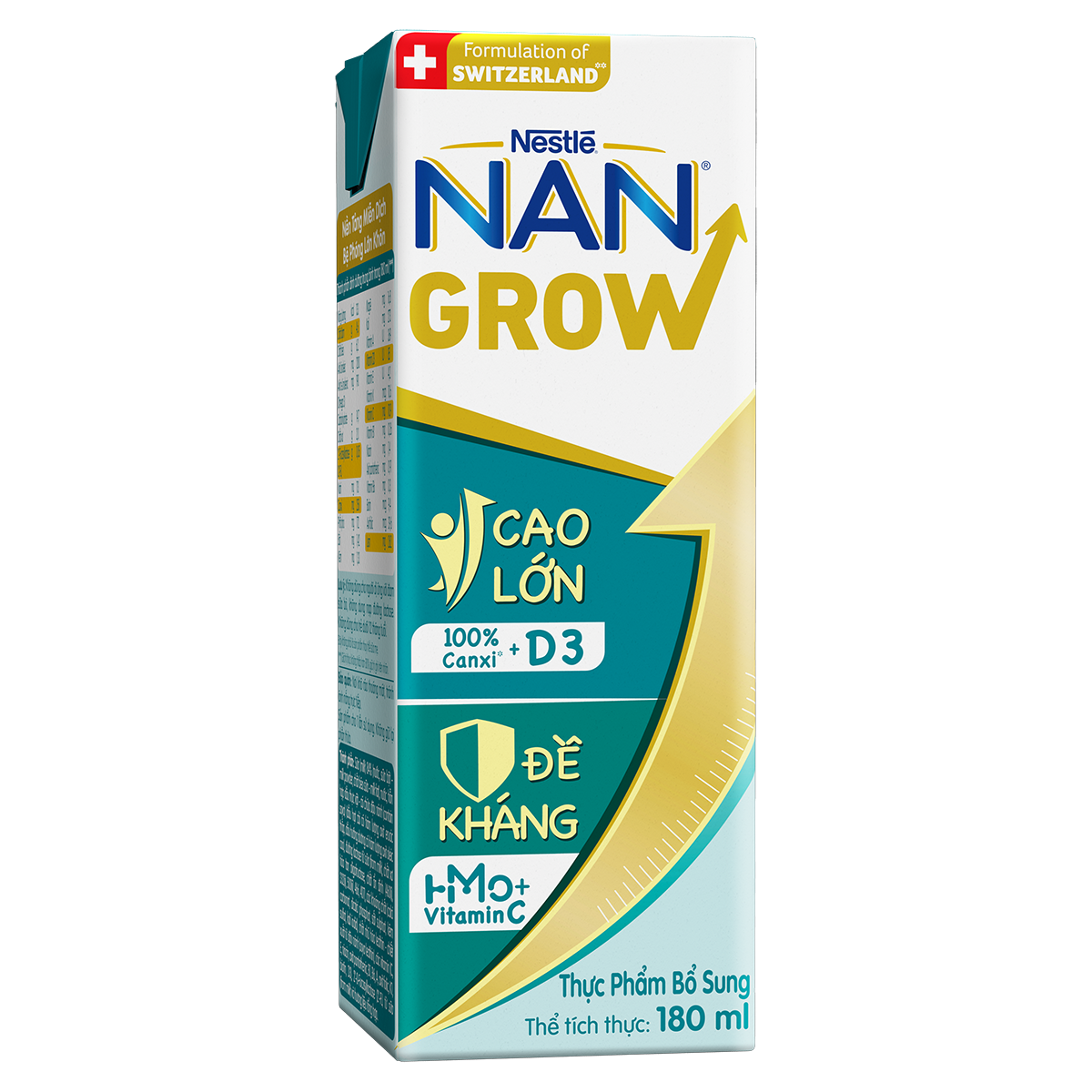 Lốc 6 tặng 2 Hộp Sữa pha sẵn Nestlé NANGROW 180ml/hộp sữa mát công thức từ Thụy Sĩ 100% Canxi giúp bé cao lớn vượt trội