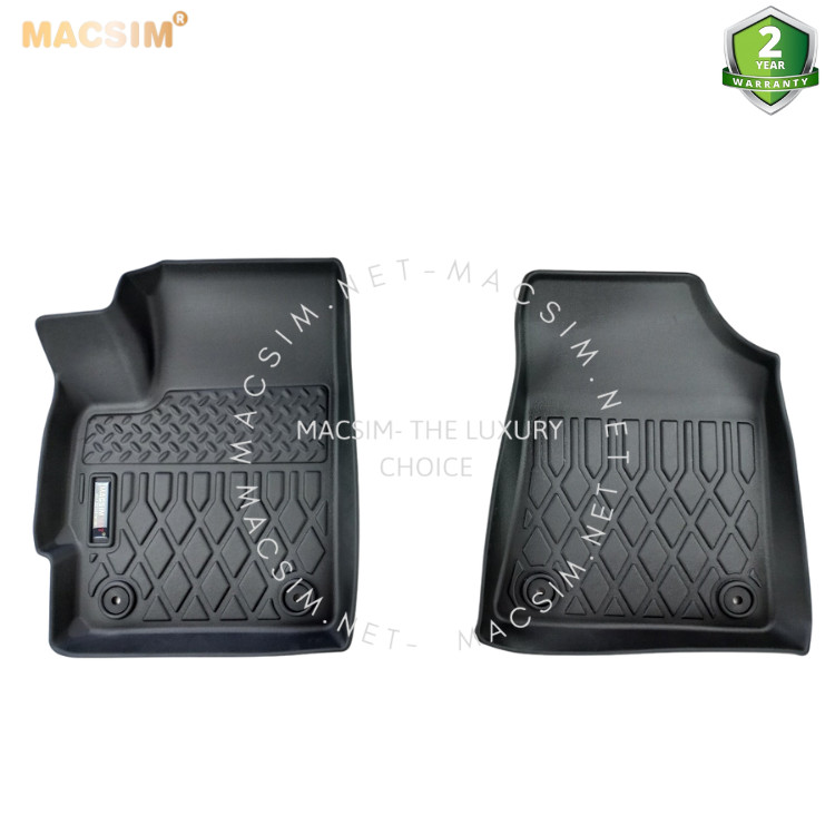 Thảm lót sàn xe ô tô Vinfast VF E34 Nhãn hiệu Macsim chất liệu nhựa TPE cao cấp màu đen