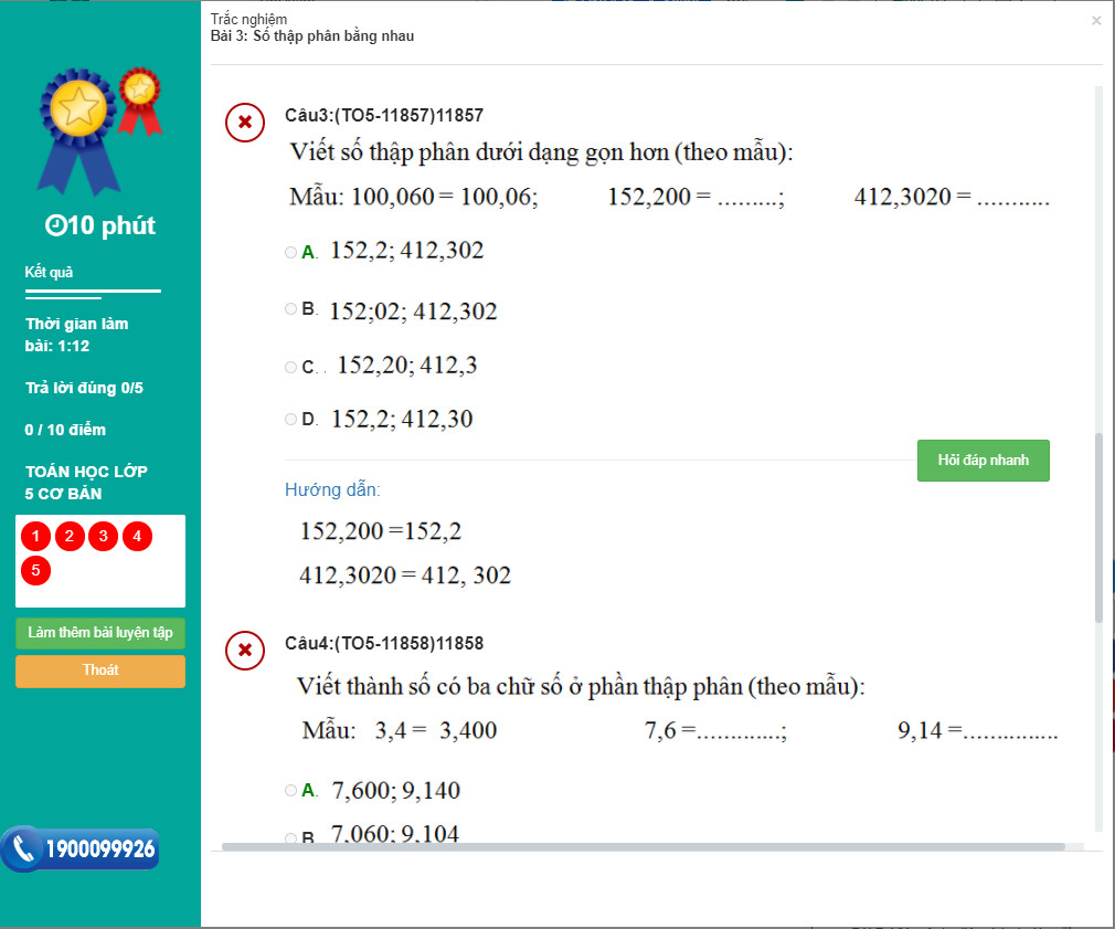 Khóa học TOÁN HỌC LỚP 5 NÂNG CAO cô Ngọc Lan - 09 tháng