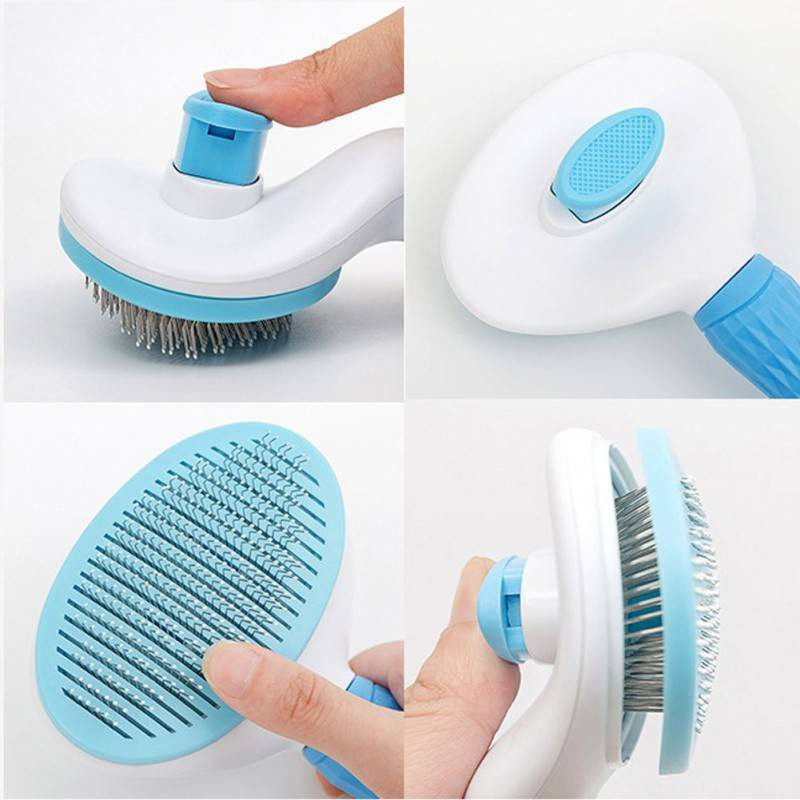 Lược chải lông chó mèo có nút bấm CLEAN chải lông chó mèo