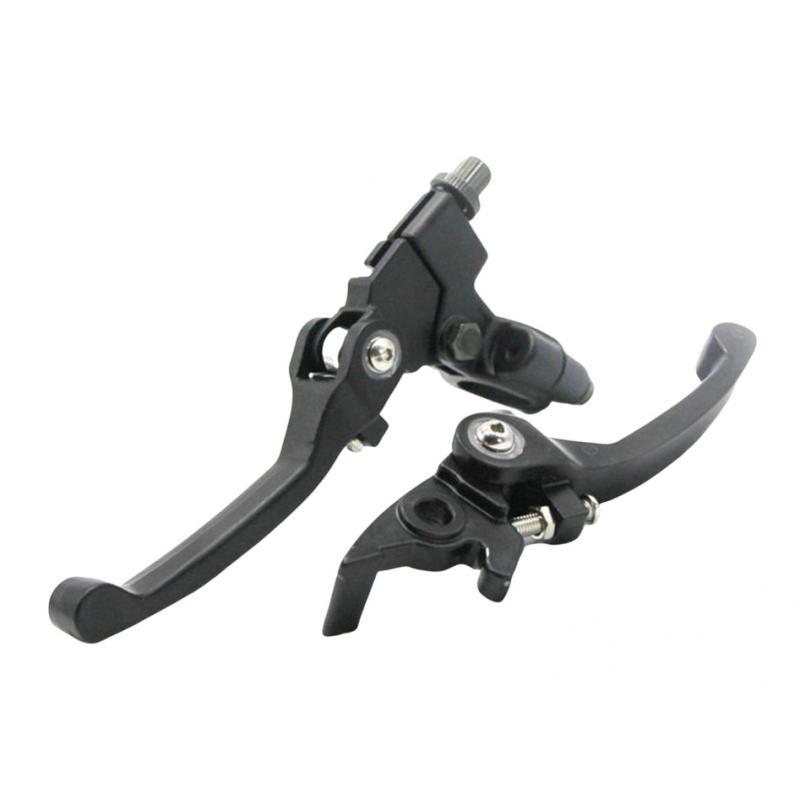 Aluminum Folding brake clutch Lever Universal for Handle Bar Dirt Bike Black