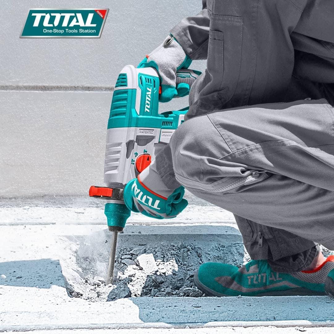 MÁY KHOAN ĐỤC DÙNG PIN 20V TOTAL TRHLI202081 - HÀNG CHÍNH HÃNG