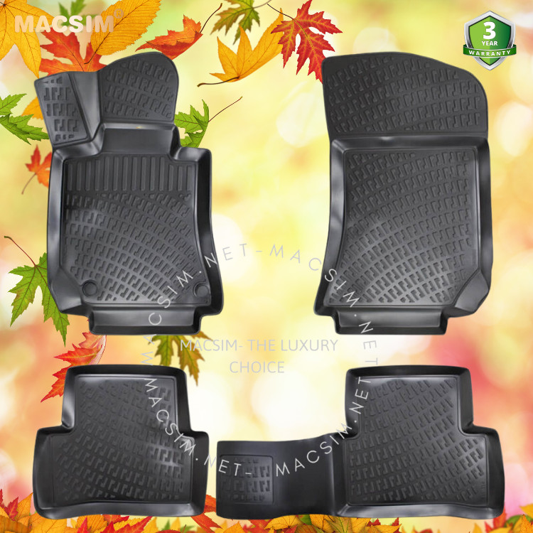 Thảm lót sàn ô tô nhựa TPU Silicon Mercedes E Class W211 third generation 2003-2009 Nhãn hiệu Macsim