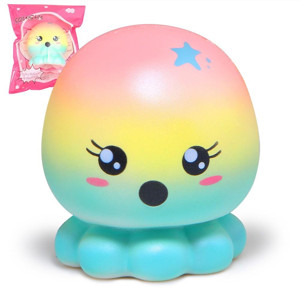 Cute Starry Sky Octopus Squishy Slow Rising Cream Scented Squeeze Toy sdt liên hệ 0328680807