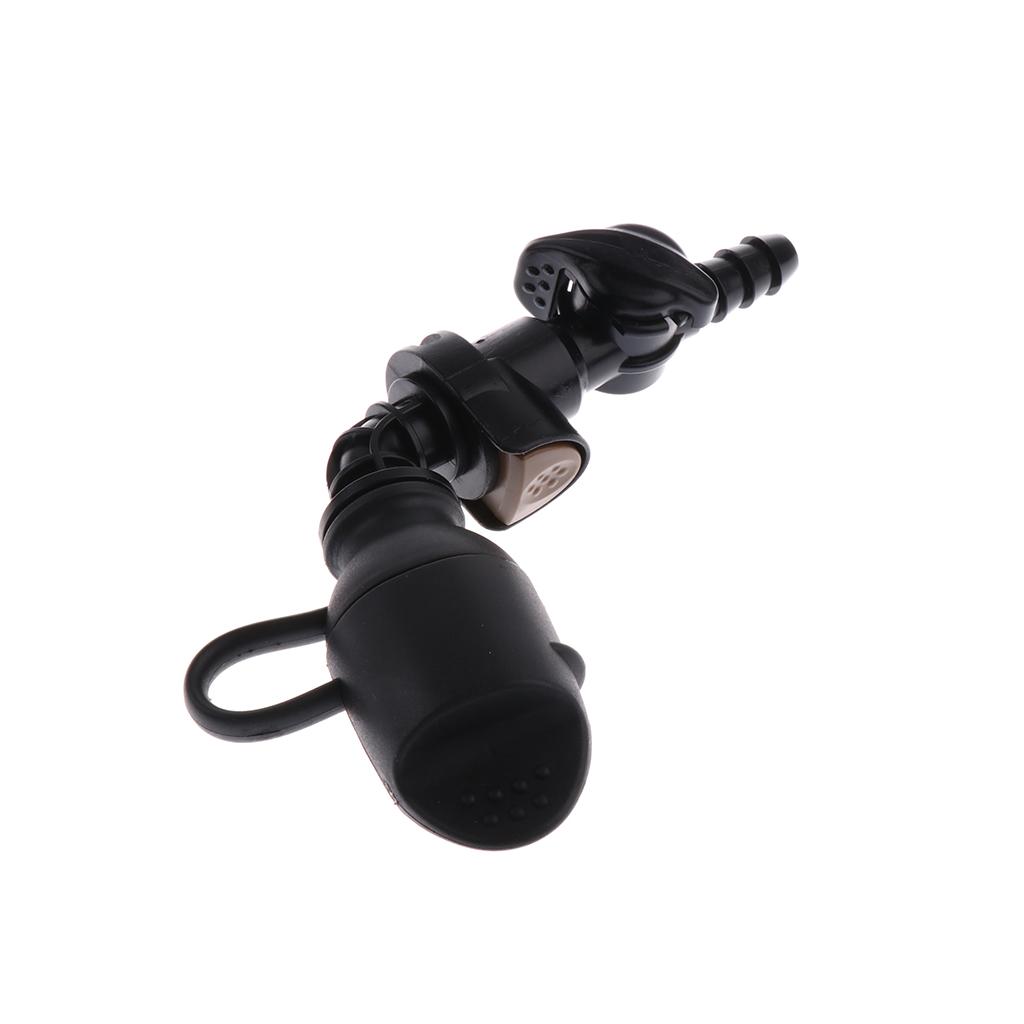 2xWater Bag Hydration Pack Bite Valve Nozzle Bladder Black 7.5x7cm 90 Degree