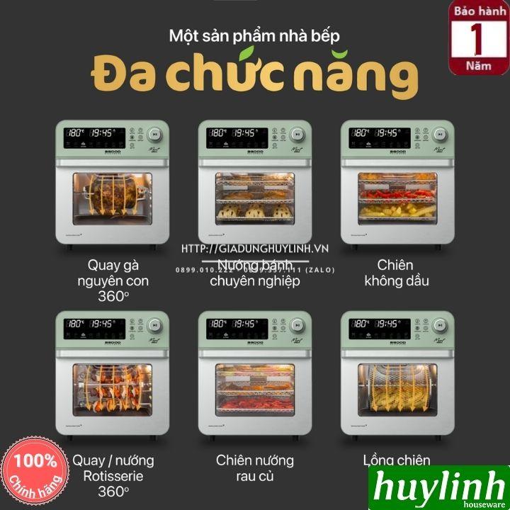 Nồi chiên không dầu điện tử 2Good S19 - 14.5 lít - Tặng găng tay - Hàng chính hãng