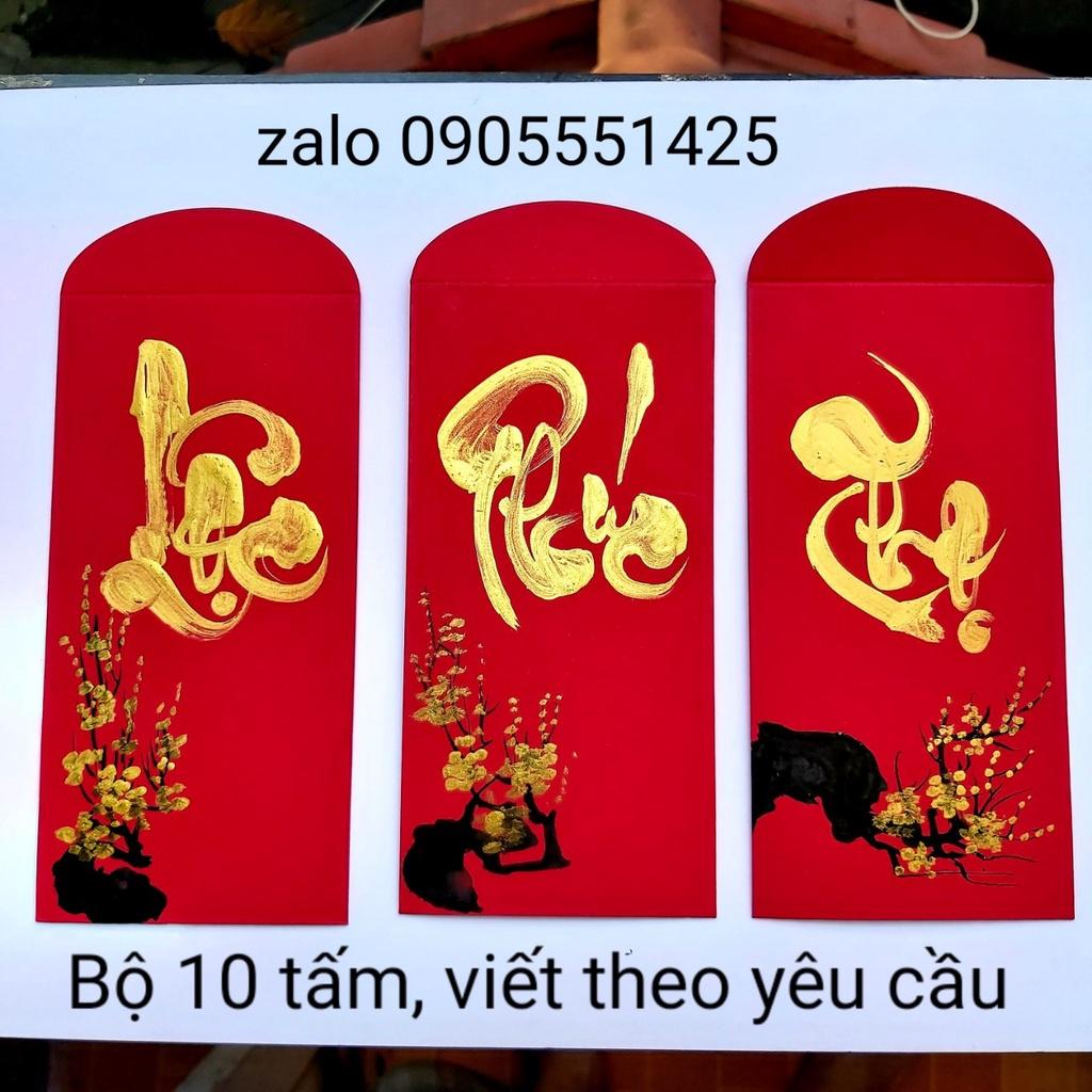 10 Bao ( bì ) lì xì tết, viết theo yêu cầu