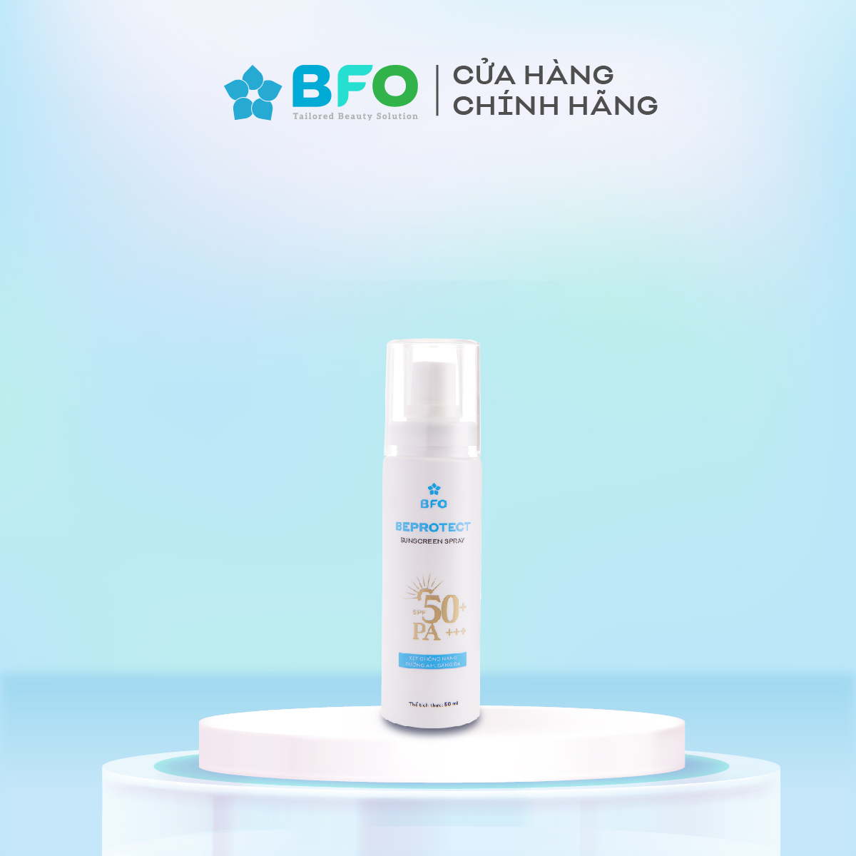 Xịt Chống Nắng Bảo Vệ Hoàn Hảo Dưỡng Da Nâng Tone Beprotect SPF 50 PA