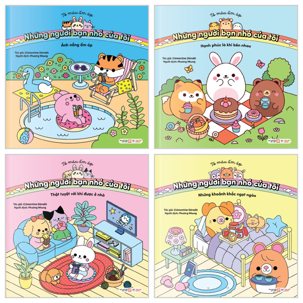 Sách - Bộ Sách Tô Màu Ấm Áp - Những Người Bạn Nhỏ Của Tôi (Bộ 4 cuốn)