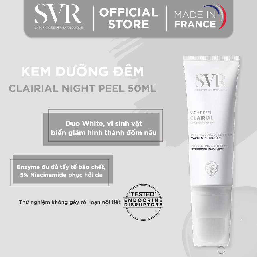 Kem làm mờ vết nám và làm trắng da SVR CLAIRIAL Night Peel 50ml