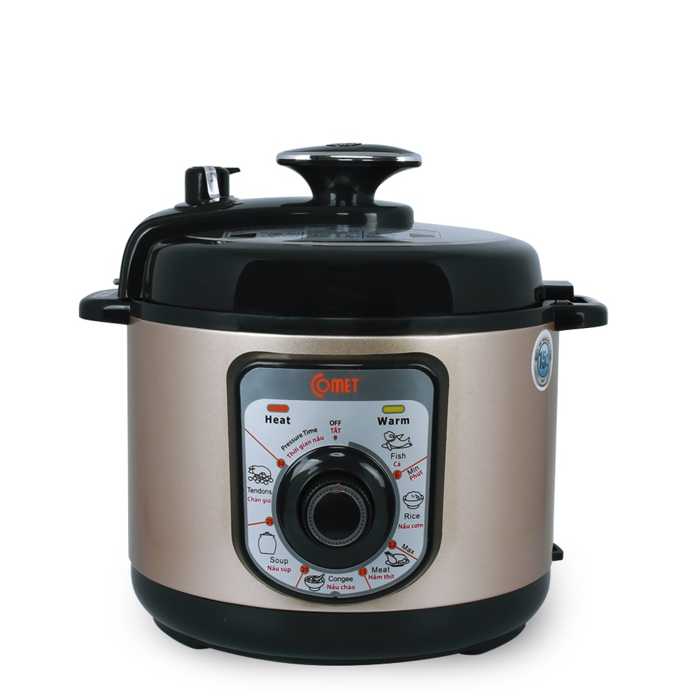 Nồi áp suất điện đa năng 5L Comet CM6160C - Hàng Chính Hãng