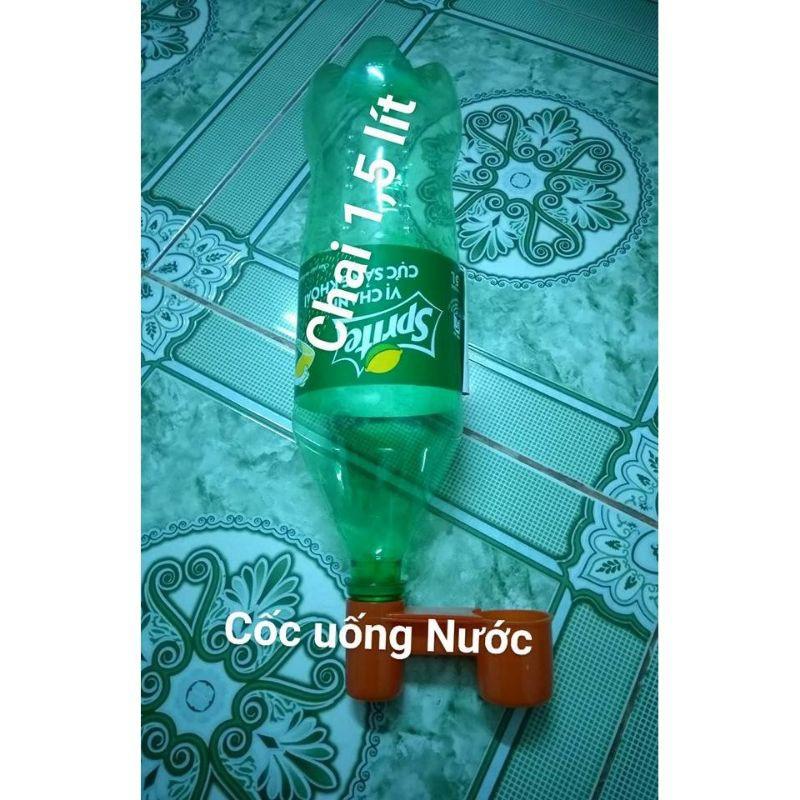 Máng nút chai uống nước tự động số 8 cho chim gà vật nuôi - PuPet Shop