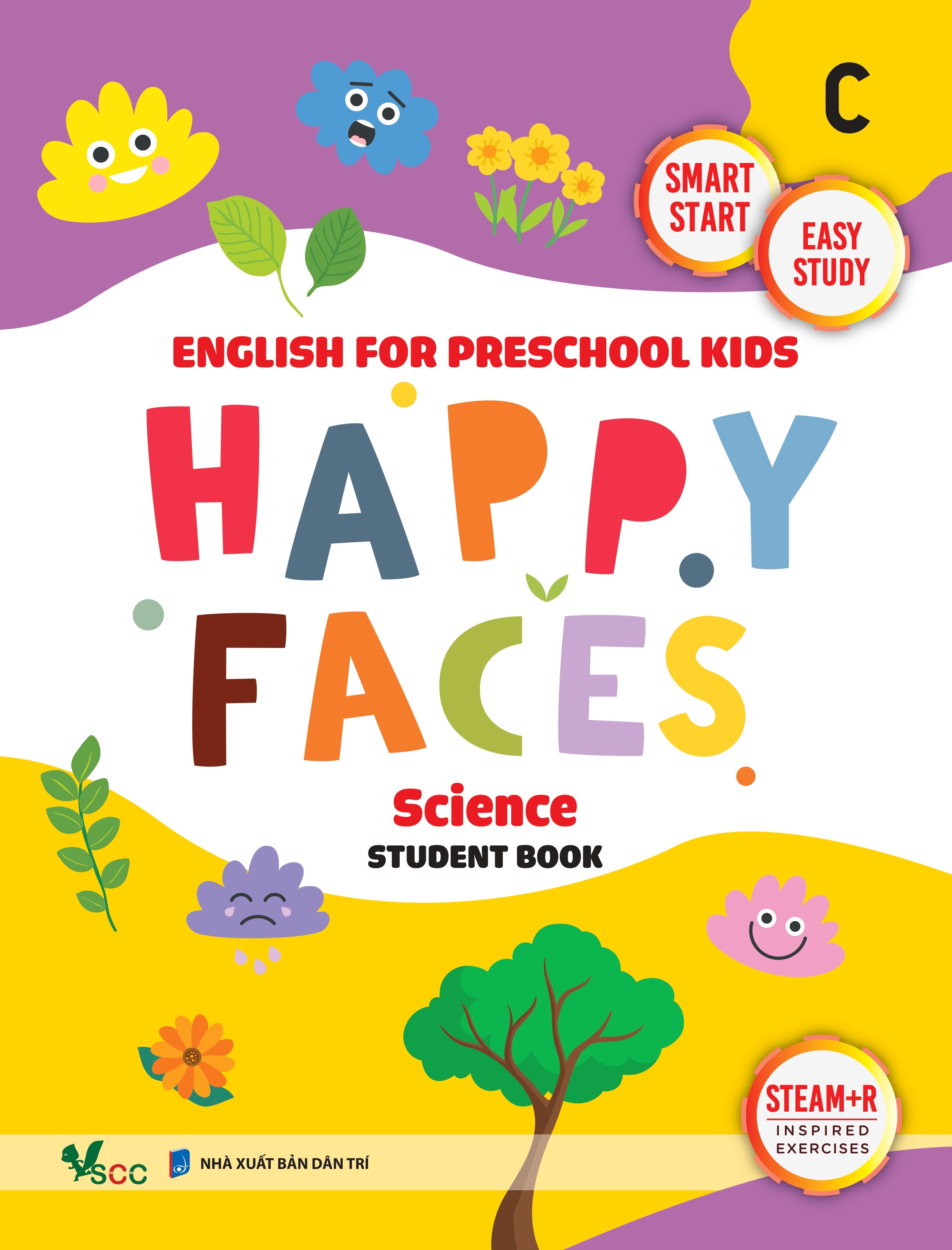 Sách Tiếng Anh mẫu giáo môn Khoa Học cho trẻ từ 5 đến 6 tuổi Happy Faces Level C
