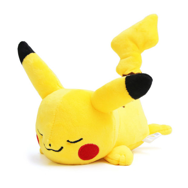 Gấu Bông Pikachu Ngủ Say (25 Cm) Gb190 (Tặng 1 Móc Khóa Dây Da Pu Đính Đá Lấp Lánh)