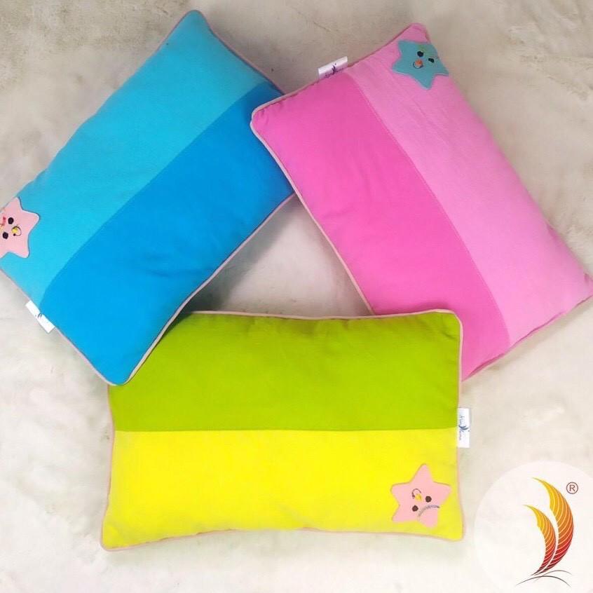 Bộ Nệm Gối Cara Thêu Hình Gấu Cho Bé