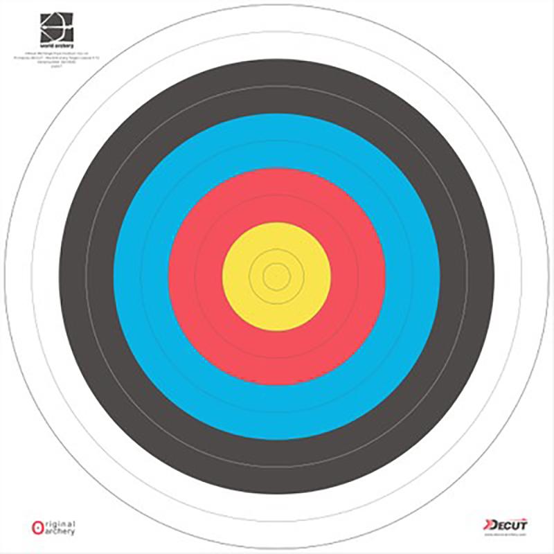 3 chiếc Decut 122cm Thi đấu chuyên nghiệp Tiêu chuẩn quốc tế Vải không dệt Giấy mục tiêu Giấy bắn bền Màu sắc: 3 chiếc