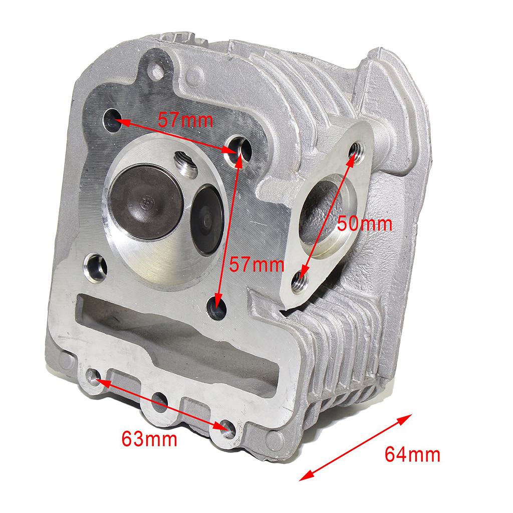 Cylinder Head 2.5 "Scooter 150cc GY6 Engine Inlet Valve Chinese Go Kart