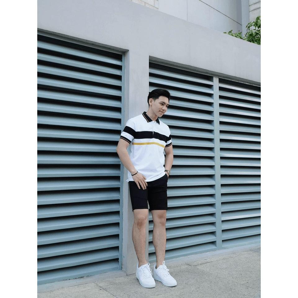 Áo thun nam xịn xò cổ trụ siêu đẹp