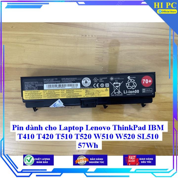 Pin dành cho Laptop Lenovo ThinkPad IBM T410 T420 T510 T520 W510 W520 SL510 57Wh - Hàng Nhập Khẩu