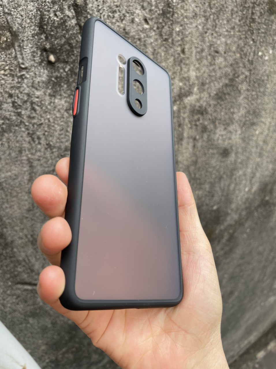 Ốp lưng nhám mờ cho Oneplus 7 Pro, 8 , 8 Pro , 8T chống sốc, bảo vệ Camera (đen)