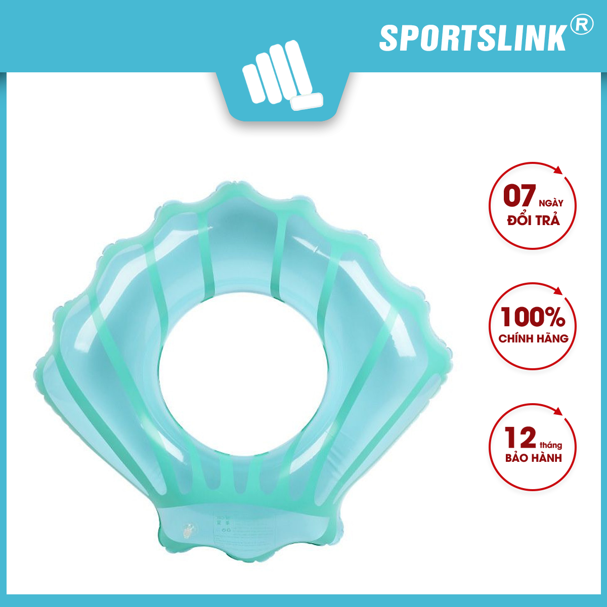 Phao bơi vỏ sò cho bé SW42 Sportslink - Màu xanh - 80cm