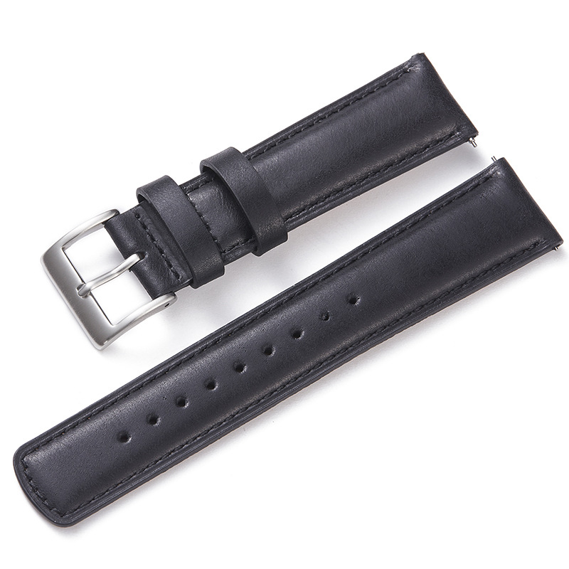 Dây đồng hồ da bò cao cấp 20mm và 22mm nhập khẩu kèm chốt thông minh,dây mềm, đường chỉ may chắc chắn,đều đẹp