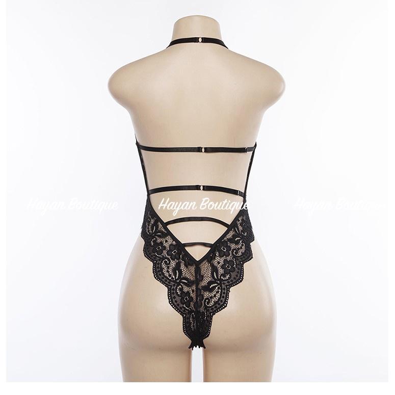 Đồ ngủ sexy bodysuit, bộ jum ren hoạ tiết gợi cảm xuyên thấu #HT250