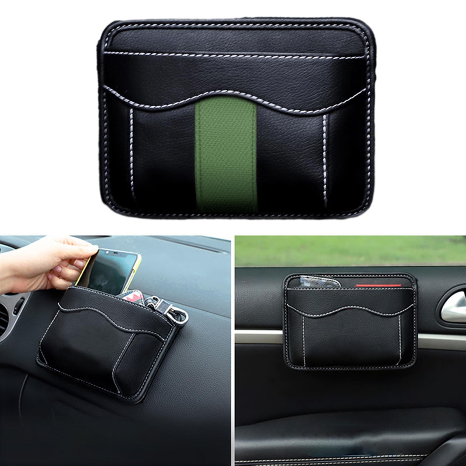 Car Seat Side Pocket Organizer PU Leather Storage Pocket for Door